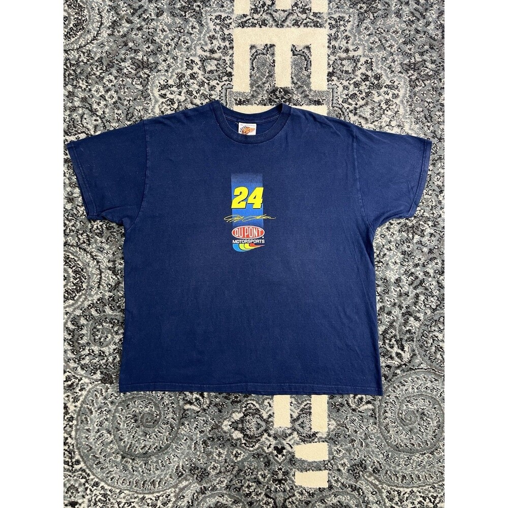 WINNERS CIRCLE Jeff Gordon Nascar Dupont Motorsports #24 Mens T-Shirt 3XL Blue